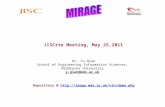 JISCrte Meeting, May 25,2011 Dr. Yu Qian School of Engineering Information Sciences, Middlesex University y.qian@mdx.ac.uk Repository @ .