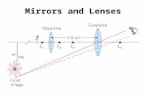 Mirrors and Lenses. Flat Mirrors Images Formed by Spherical Mirrors Concave Mirrors and Sign Conventions Thin Lenses Mirrors and Lenses Sections 1-4.