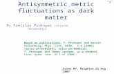 Antisymmetric metric fluctuations as dark matter By Tomislav Prokopec (Utrecht University) Cosmo 07, Brighton 22 Aug 2007 ˚1˚ Based on publications: T.