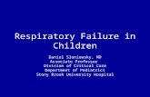 Respiratory Failure in Children Daniel Sloniewsky, MD Associate Professor Division of Critical Care Department of Pediatrics Stony Brook University Hospital.