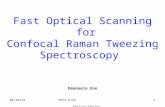 9/14/2015PHYS 5123 Optical Design Project 1 Fast Optical Scanning for Confocal Raman Tweezing Spectroscopy Emanuela Ene.