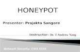 HONEYPOT.  Introduction to Honeypot  Honeytoken  Types of Honeypots  Honeypot Implementation  Advantages and Disadvantages  Role of Honeypot in.