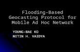 Flooding-Based Geocasting Protocol for Mobile Ad Hoc Network YOUNG-BAE KO NITIN H. VAIDYA.