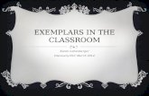 EXEMPLARS IN THE CLASSROOM Karen Leitenberger Discovery PLC March 2014.