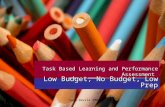 Sara Davila 2009 Task Based Learning and Performance Assessment Low Budget, No Budget, Low Prep.