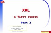 Stein XML 2.1 XML a first course Part 2 Yaakov J. Stein Chief Scientist RAD Data Communications.
