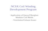 NCSX Coil Winding Development Program Application of Epoxy/Fiberglass Modular Coil Molds -Ventilation/Exhaust Issues.
