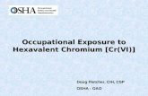 Occupational Exposure to Hexavalent Chromium [Cr(VI)] Doug Fletcher, CIH, CSP OSHA - OAO.
