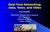 Real-Time Networking: Data, Voice, and Video Dan Schonfeld Multimedia Communications Laboratory ECE Department University of Illinois Chicago, Illinois.