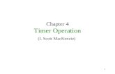 1 Chapter 4 Timer Operation (I. Scott MacKenzie).