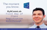 MyBCommLab First Day of Class Registration Walkthrough.