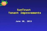 SunTrust Tenant Improvements June 30, 2015. Background Current Situation Proposed Work Cost of Proposed Work Questions Presentation Outline.