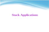 Stack Applications. Arithmetic Expressions Arithmetic expressions have –operands (variables or numeric constants). –Operators Binary : +, -, *, /,% Unary:
