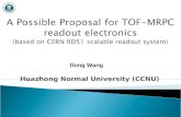 Huazhong Normal University (CCNU) Dong Wang.  Introduction to the Scalable Readout System  MRPC Readout Specification  Application of the SRS to CMB-MRPC.