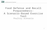 Food Defense and Recall Preparedness: A Scenario-Based Exercise Tool Poultry Scenario 1.