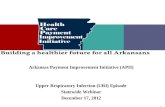 0 0 Arkansas Payment Improvement Initiative (APII) Upper Respiratory Infection (URI) Episode Statewide Webinar December 17, 2012.