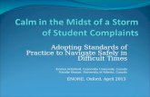 Adopting Standards of Practice to Navigate Safely in Difficult Times Kristen Robillard, Concordia University, Canada Natalie Sharpe, University of Alberta,