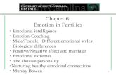 Chapter 6: Emotion in Families 1 Emotional intelligence Emotion-Coaching Male/Female: Different emotional styles Biological differences Positive/Negative.