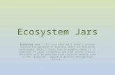 Ecosystem Jars Ecosystem Jars – This sectional will share a systems engineering approach to learning about and designing ecosystems. While I teach this.