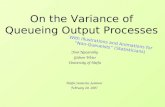 Yoni Nazarathy Gideon Weiss University of Haifa Yoni Nazarathy Gideon Weiss University of Haifa On the Variance of Queueing Output Processes Haifa Statistics.