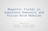 Magnetic Fields in Supernova Remnants and Pulsar-Wind Nebulae 2013/12/18 Speaker : Yu-Hsun Cheng Professor: Yosuke Mizuno.