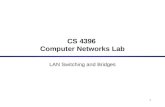 1 CS 4396 Computer Networks Lab LAN Switching and Bridges.