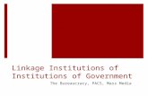 Linkage Institutions of Institutions of Government The Bureaucracy, PACS, Mass Media.