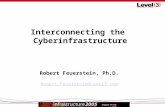 1 Interconnecting the Cyberinfrastructure Robert Feuerstein, Ph.D. Robert.Feuerstein@Level3.com.