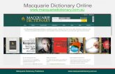 Macquarie Dictionary Online   Macquarie Dictionary Publishers .