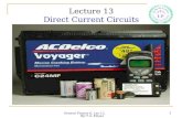 General Physics II, Lec 13, By/ T.A. Eleyan 1 Lecture 13 Direct Current Circuits.
