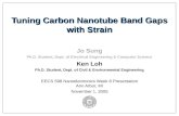 Tuning Carbon Nanotube Band Gaps with Strain Jo Sung Ph.D. Student, Dept. of Electrical Engineering & Computer Science Ken Loh Ph.D. Student, Dept. of.