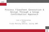 Process Flowsheet Generation & Design Through a Group Contribution Approach Lo ï c d ’ Anterroches CAPEC Friday Morning Seminar, Spring 2005.