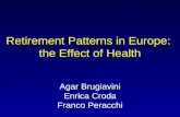 Retirement Patterns in Europe: the Effect of Health Agar Brugiavini Enrica Croda Franco Peracchi.