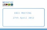EBCC MEETING 27th April 2012. AGENDA 1.0Introduction 2.0Minutes and Actions 3.0Operational Update 4.0Modification Proposals 5.0 Significant Code Review.