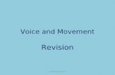 Voice and Movement Revision Created by L McCarry.