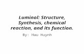 Luminol: Structure, Synthesis, chemical reaction, and its function. By: Hau Huynh.