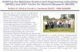 SURFing the Materials Science and Engineering Laboratory (MSEL) and NIST Center for Neutron Research (NCNR) Robert D. Shull & Terrell A. Vanderah (NIST),