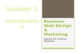 Business Web Design & Marketing Dignity for Children Students Lesson 1 Introduction.