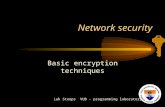 Network security Basic encryption techniques Luk Stoops VUB - programming laboratory.