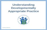 Understanding Developmentally Appropriate Practice 1 Revised 4/18/2013.