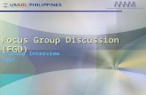 Focus Group Discussion (FGD) A Group Interview Tool.