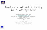 Analysis of Additivity in OLAP Systems John Horner and Il-Yeol Song john.horner@drexel.edu College of Information Science & Technology Drexel University.