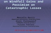 A Note on Choice under Ambiguity with Optimism on Windfall Gains and Pessimism on Catastrophic Losses Marcello Basili Department of Economics, University.
