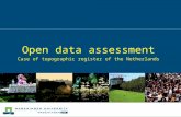 Open data assessment Case of topographic register of the Netherlands.