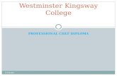PROFESSIONAL CHEF DIPLOMA Westminster Kingsway College S.Greubel.