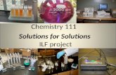 Chemistry 111 Solutions for Solutions ILF project.