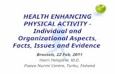 HEALTH ENHANCING PHYSICAL ACTIVITY - Individual and Organizational Aspects, Facts, Issues and Evidence Brussels, 22 Feb, 2011 Harri Helajärvi, M.D. Paavo.