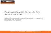 Www.tyrewise.co.nz | 0800 TYREWISE (0800 897 394) | info@tyrewise.co.nz 1 Progressing towards End of Life Tyre Stewardship in NZ Update for Environmental.