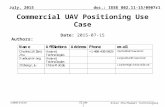 Submission July, 2015doc.: IEEE 802.11-15/0907r1 Slide 1 Commercial UAV Positioning Use Case Date: 2015-07-15 Authors: Allan Zhu/Huawei Technologies.
