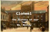 Clonmel The History of our Town. Ms. Molloy. What street is this? Describe the picture.